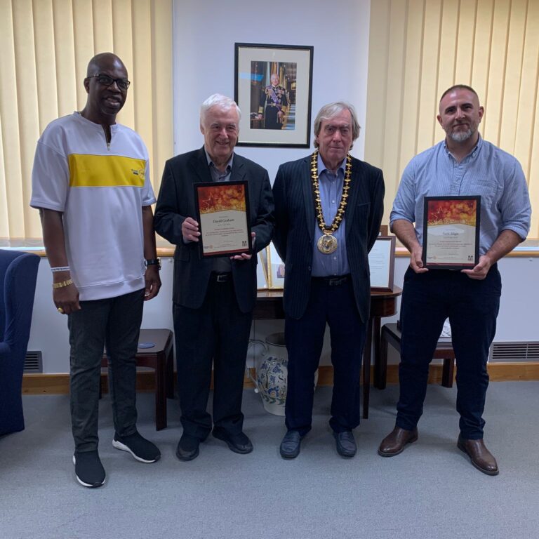 BASINGSTOKE MAYOR WITH ROTARY SPORT AWARDS FOR SPORT INSPIRATION